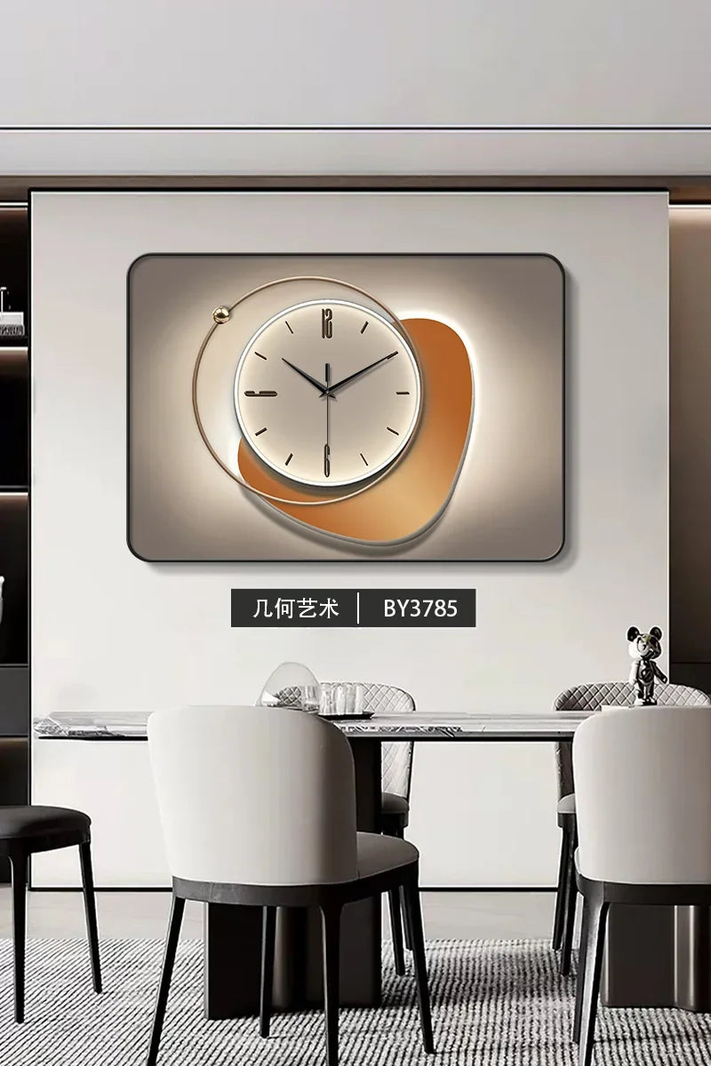Modern Light Luxury Restaurant Decorative Wall Clock Creative Silent Living Room Home Clock